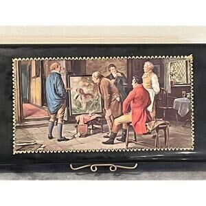 Reuge Music Box Swiss Musical Movement Doctor Zhivago Hand Inlaid Velvet Italy